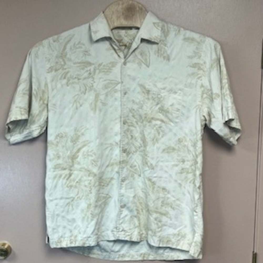 Tommy Bahama Mens Silk Tropical Floral Short Sleeve Button Up Shirt XL